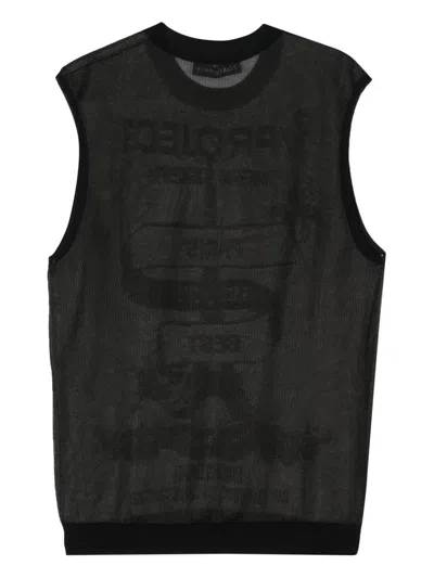 Shop Y/project Semi-transparent Sleeveless Sweater