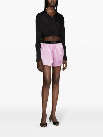 Shop Tom Ford Shorts With Elasticated Waist
