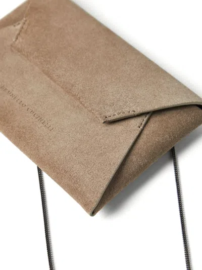 Shop Brunello Cucinelli Shoulder Bag With Logo