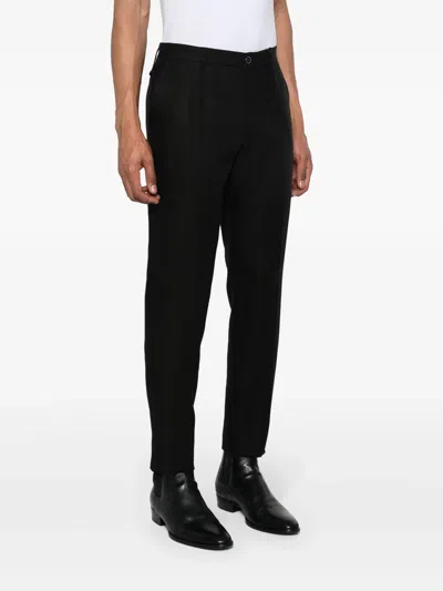 Shop Dolce & Gabbana Slim Fit Linen Trousers