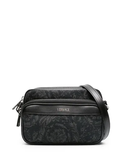 Shop Versace Barocco Athena Messenger Bag