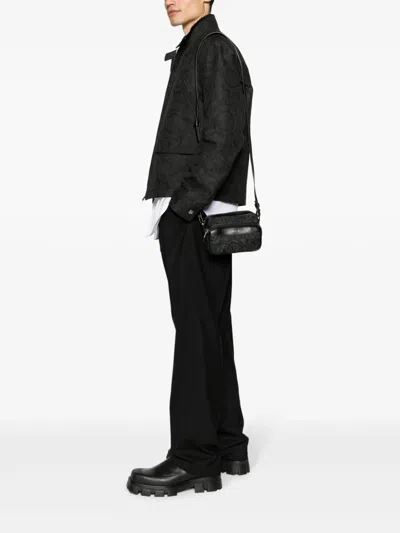 Shop Versace Barocco Athena Messenger Bag
