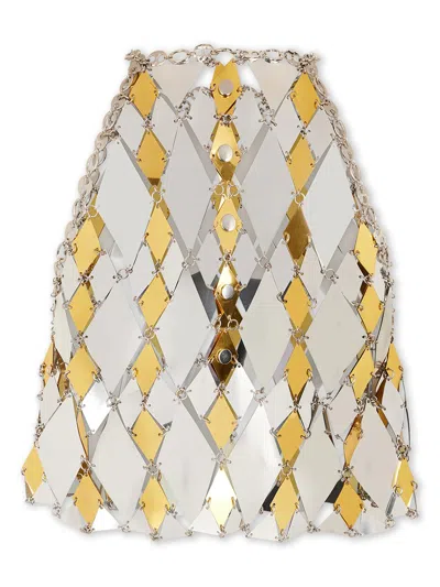 Shop Rabanne Sparkles Crop Top With Diamond Mirrors
