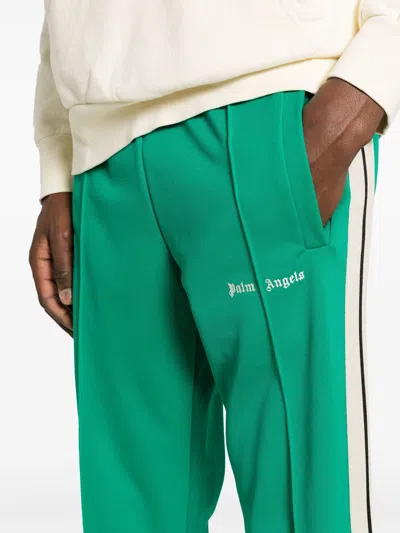 Shop Palm Angels Sports Trousers With Embroidery
