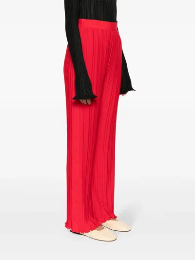 Shop Lanvin Straight Trousers With Pleats