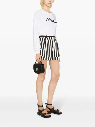Shop Moschino Striped Shorts