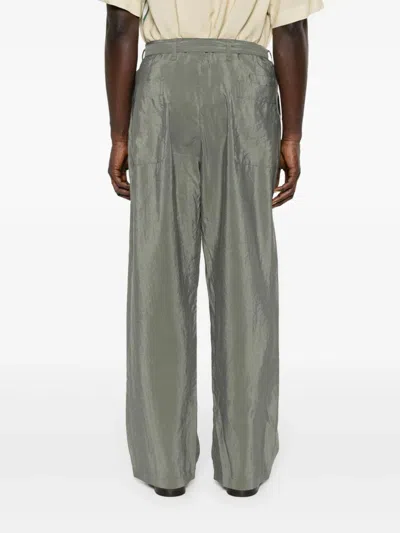 Shop Lemaire Tapered Silk Trousers