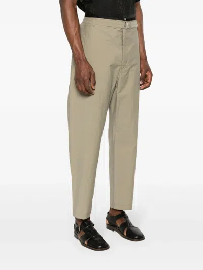 Shop Lemaire Tapered Trousers With Belt