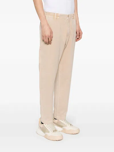Shop Moschino Tapered Trousers With Embroidery