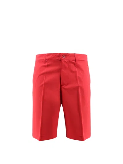 Shop J. Lindeberg Technical Fabric Bermuda Shorts With Logo Patch