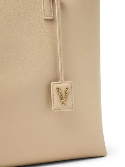 Shop Versace Virtus Tote Bag With Application