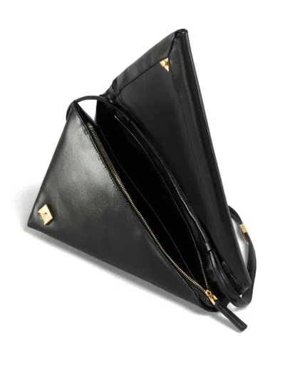 Shop Marni Triangle Shoulder Bag In Leather