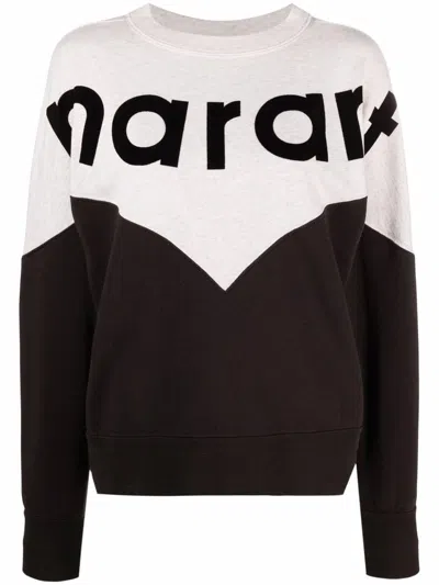 Shop Isabel Marant Étoile Two-tone Crewneck Sweatshirt
