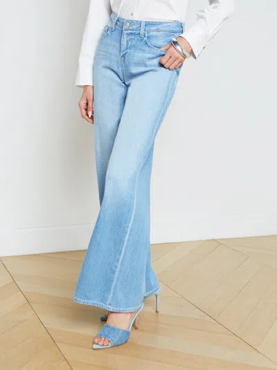 Shop L Agence Alicent Wide-leg Jean In Bayview