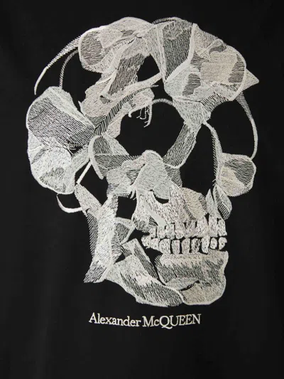 Shop Alexander Mcqueen Skull Embroidery T-shirt In Embroidered Skull On The Front