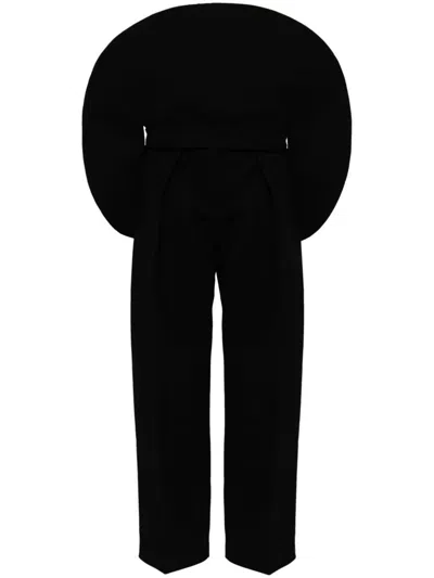Shop Jacquemus Rond Pants Clothing In Black