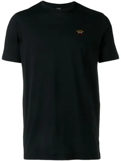 Shop Paul & Shark T-shirt Logo Clothing In Black