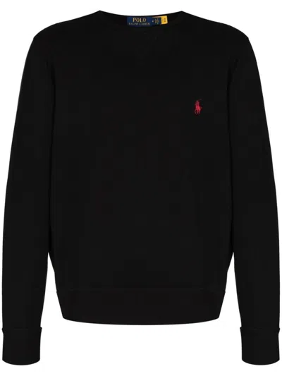 Shop Polo Ralph Lauren Crewneck Sweatshirt Clothing In Black