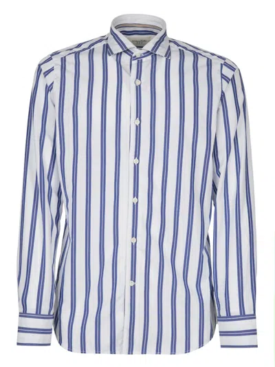 Shop Tintoria Mattei Slim Fit Striped Shirt Clothing In White