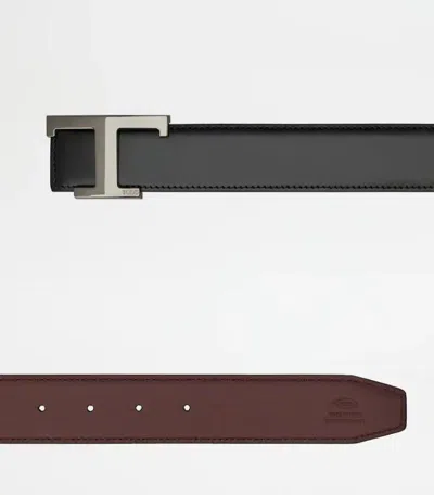 Shop Tod's Belts In Black