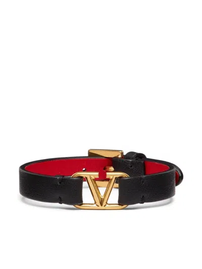 Shop Valentino Bracelets In Nerorouge
