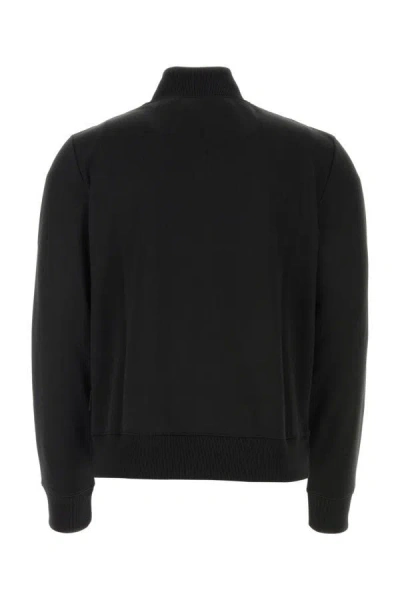 Shop Courrèges Courreges Man Black Polyester Sweatshirt