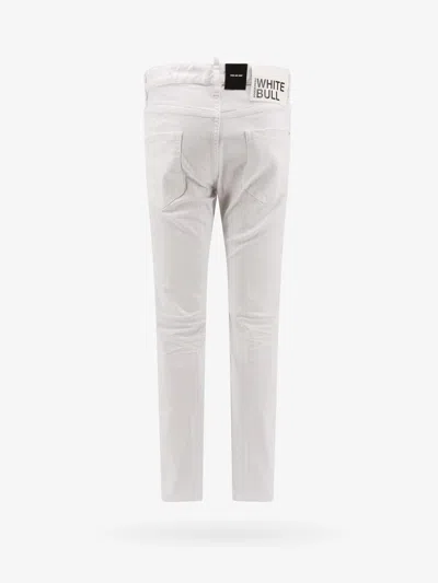 Dsquared2 15cm Denim Stretch Dan Skinny Fit Jeans In White