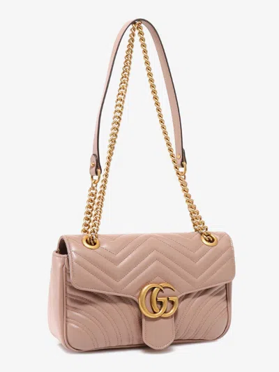Shop Gucci Woman Gg Marmont Woman Pink Shoulder Bags