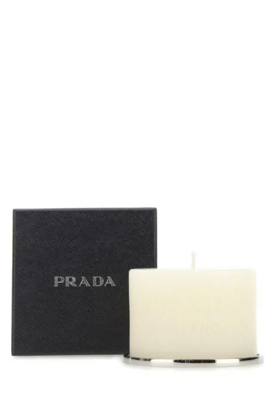 Shop Prada Unisex Talco Candle In White