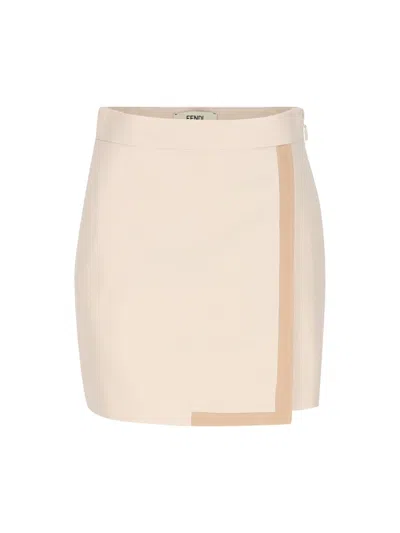 Shop Fendi Skirts In Linen