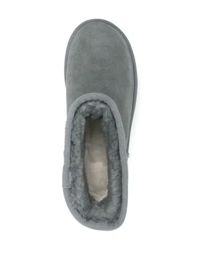 Shop Ugg Mini Classic Platform Boots In Gray