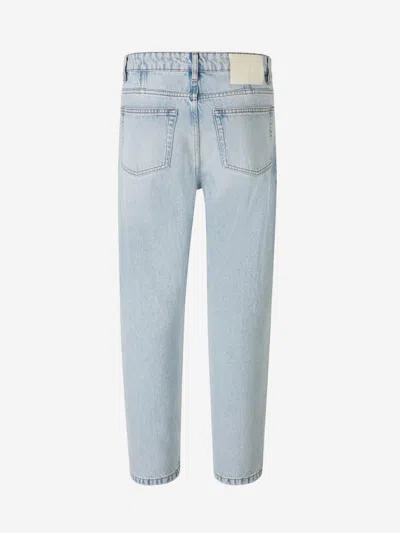Shop Ami Alexandre Mattiussi Ami Paris Straight Fit Jeans In Denim Light Blue