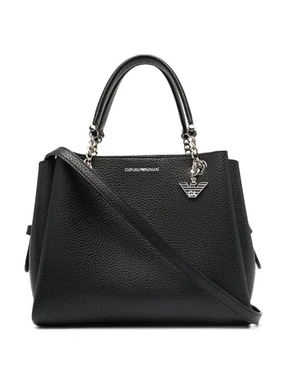 Shop Emporio Armani Tote Bag In Black