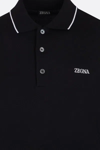Shop Zegna T-shirts And Polos In Black United