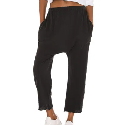 Shop The Great Jersey Crop Pant In Almost Black