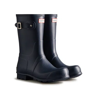 Hunter Women's Original Short Rain Boots In Navy In Blue