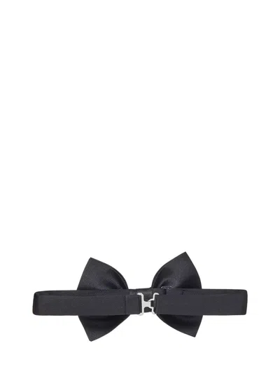 Shop Emporio Armani Bow Tie In Black
