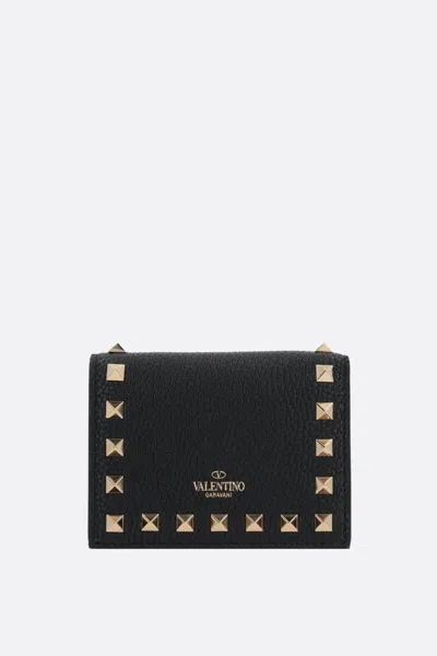 Shop Valentino Garavani Wallets In Black