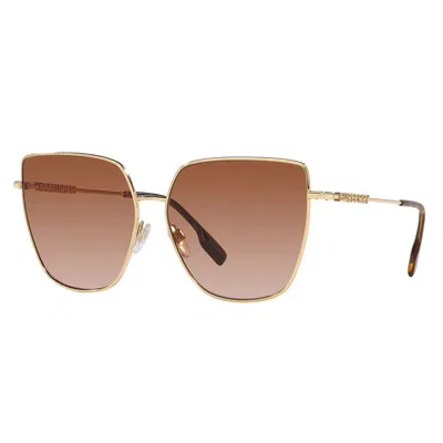 Shop Burberry Sunglasses In Gold