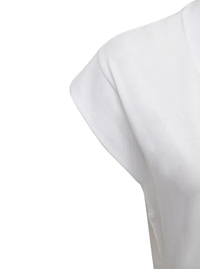 Shop Frame White Cotton V-neck T-shirt