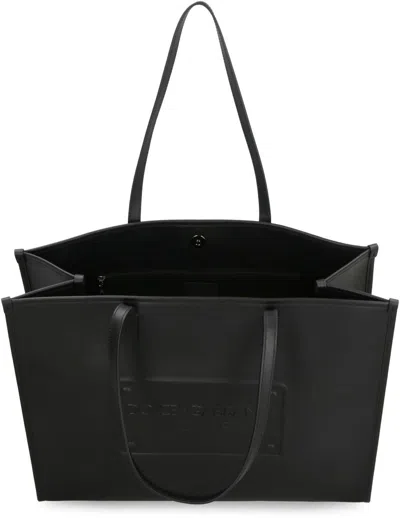 Shop Dolce & Gabbana Smooth Leather Tote Bag In Black