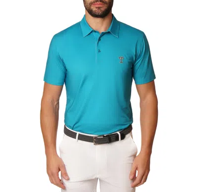 Shop Robert Graham Martini Time Polo In Teal