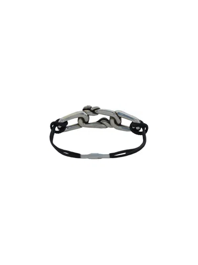 Shop Alexander Mcqueen Bracelets In Blk+0446+jet.sw