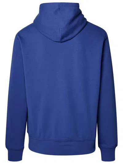 Shop Polo Ralph Lauren Blue Cotton Blend Sweatshirt