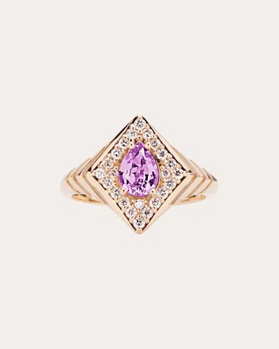 Shop Gigi Ferranti Women's Regalo Signet Ring In Pink