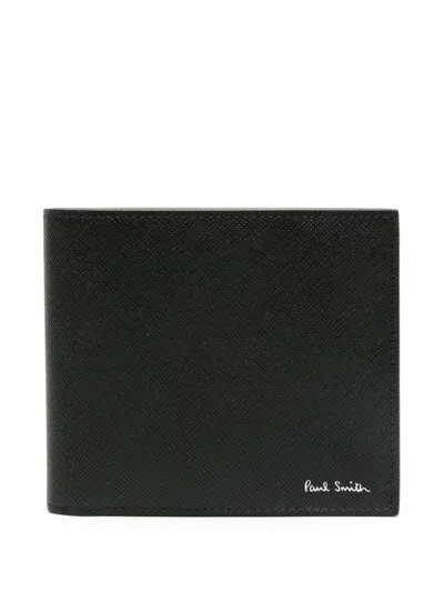 Shop Paul Smith Bi-fold Leather Wallet In Black