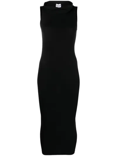 Wolford Midi Dress Featuring Daring Cut-outs In Nude