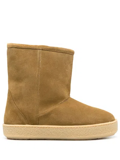 Shop Isabel Marant Frieze Suede Ankle Boots In Cammello