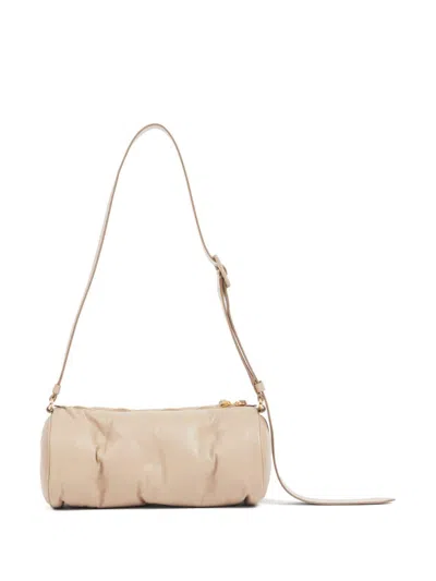 Shop Maison Margiela Glam Slam Quilted Shoulder Bag In Beige