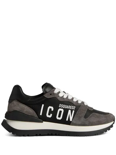 Shop Dsquared2 Icon Running Panelled Sneakers In White